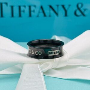Tiffany & Co Titanium 1837 Ring Size 8.5 EUC